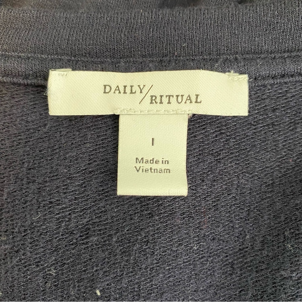 Daily Ritual Navy Blue Shorts Romper - Picture 9 of 10